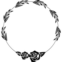 Frame SVG Circle Frame SVG Circle SVG Black/White