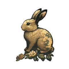 Year of the rabbit illustration