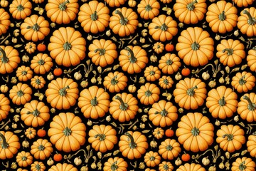 pumpkin seamless pattern texture
