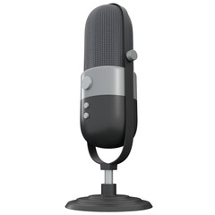 3d microphone icon, for UI, poster, banner, social media post. 3D rendering