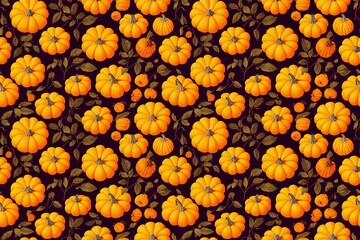 pumpkin seamless pattern texture
