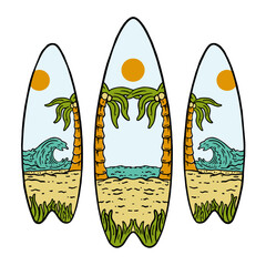 Illustration vector graphic of HELLO SUMMER suitable for logo product also for design merchandise