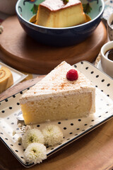 Tres leches wet cake Assorted peruvian desserts peru sweet food buffet table brunch