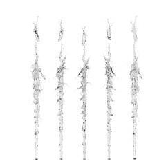 Fountain isolated transparent background 3d rendering
