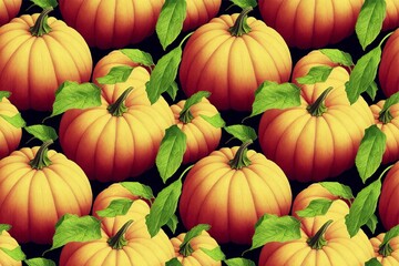 pumpkin seamless pattern texture
