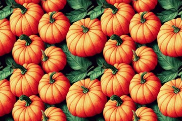 pumpkin seamless pattern texture
