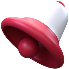 3d bell icon, for UI, poster, banner, social media post. 3D rendering
