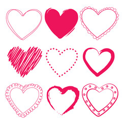 hart drawing frames love valentine