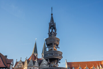 Marien Fountain (Marienbrunnen) at Altstadtmarkt (Old Town Market Square) - Braunschweig, Lower Saxony, Germany