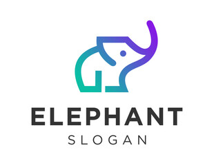 Logo about Elephant on a white background. created using the CorelDraw application.