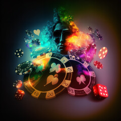 gambling digital casino rainbow Generative AI