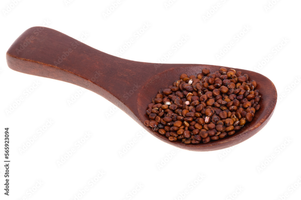 Wall mural red quinoa isolated