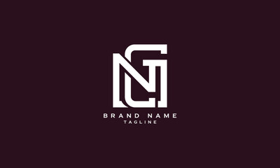 NCN, CNN, Abstract initial monogram letter alphabet logo design