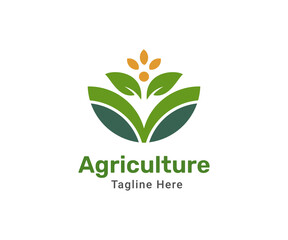 Agriculture logo design company. Modern logo for company