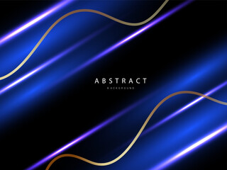 Abstract blue modern decorative stylish background vector