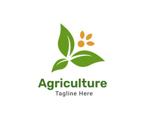 Agriculture logo design template. Modern logo for company farm