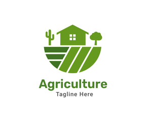 Agriculture logo design template. Modern logo for company farm