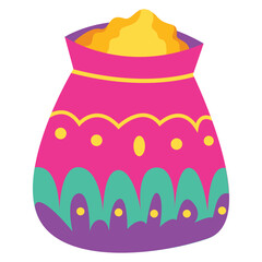 Soup Diwali Sticker Color 2D Illustration