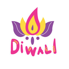 Diwali 3 Diwali Sticker Color 2D Illustration