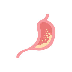 Stomach logo icon illustration vector flat and symbol design