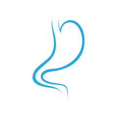 Stomach logo icon illustration vector flat and symbol design