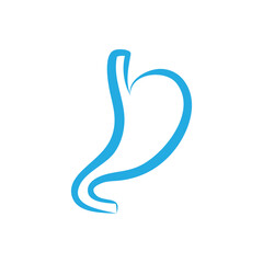 Stomach logo icon illustration vector flat and symbol design