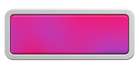 3D button. Empty button. 3D illustration.