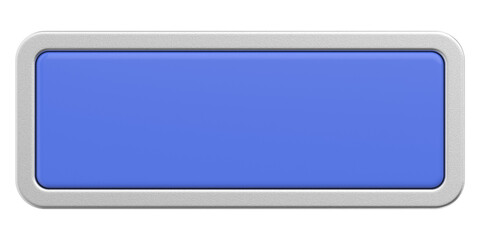 3D button. Empty button. 3D illustration.
