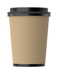 3D coffee cup. 3D illustration.