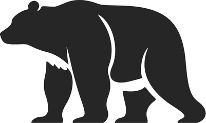 Minimalist Black and White Bear Logo Perfect for any company looking for a stylish and professional look.