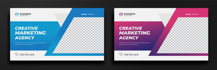 Attractive YouTube thumbnail for live workshop promotion Social media web banner and Editable Modern Video Thumbnail cover	