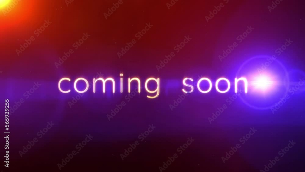 Poster coming soon text abstract science hitech technology futuristic 3d cinematic title background. animat