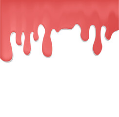 melted dripping strawberry milk transparent png