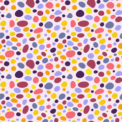 Colored stones on a pink background pattern