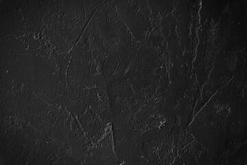 Black cement wall background and textured