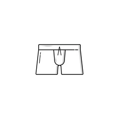 men underwear icon isolated vector graphics