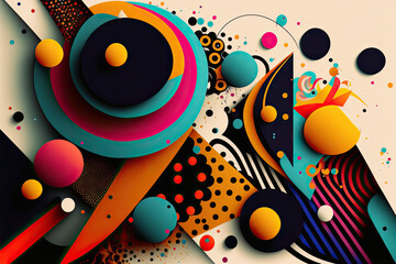 Obraz premium Neon Color Shape Design