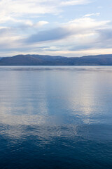 Sunset over the beautiful Lago General Carrera in southern Chile