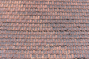 Roof or Red Tile. Very popular in Lithuania, Vilnius. Old, Unique
