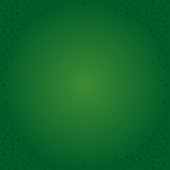 Saint Patrick's Day green clover Irish lucky floral background circle frame design template vector