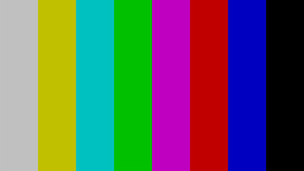 colour bars are a television test pattern