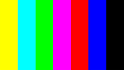 colour bars are a television test pattern