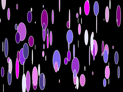 Purple Shapes Pattern Over Black Useful As A Background