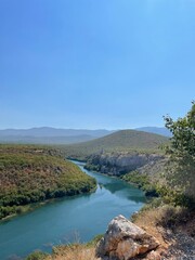 Fototapeta premium landscape with river