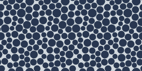 Blue circles wallpaper. Vector for print and design of seamless decors.