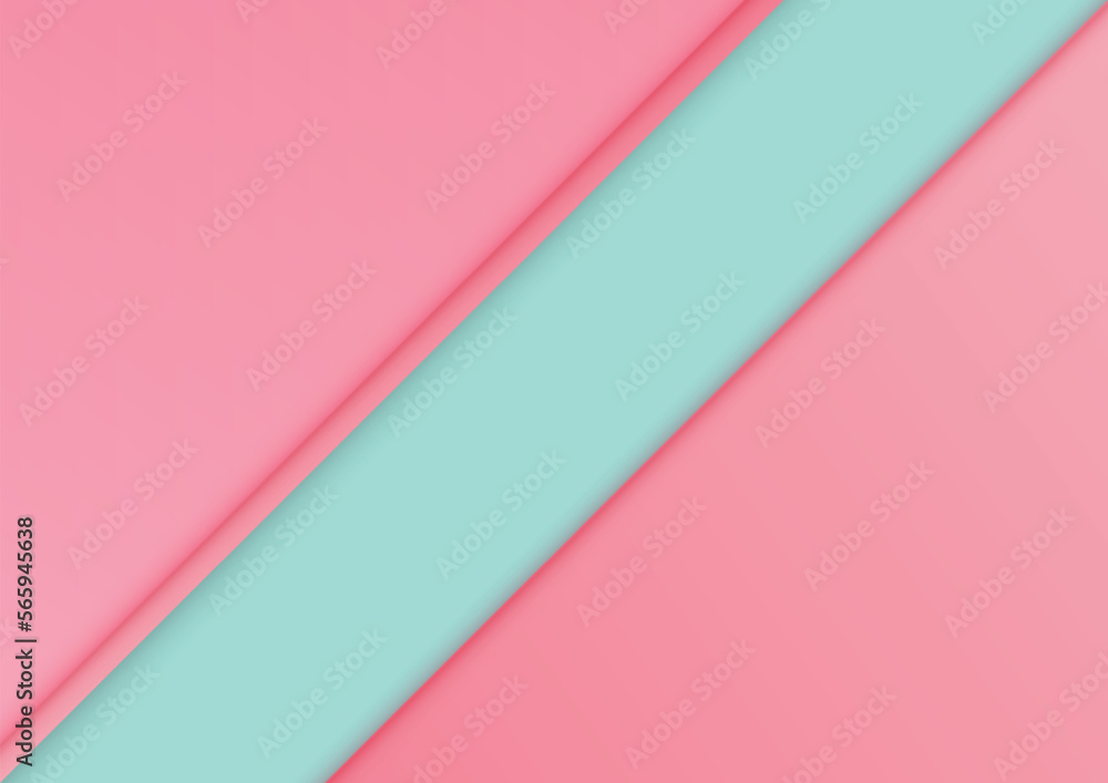 Poster abstract vector modern overlap layer pinnk and blue color space concept background, vector illustrat