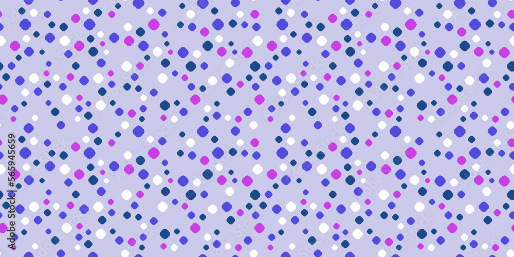 Poster Background with scattered multi-colored stars. Vector for print and design of seamless decors.