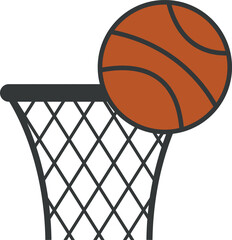 Basketball vector icon. Sports Signs and Symbols.