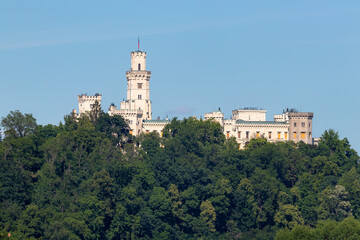 View on the Hluboka castle.