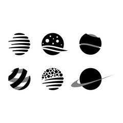 planet abstract design vector icon